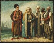 Benjamin West, The Ambassador from Tunis with His Attendants as He Appeared in England in 1781